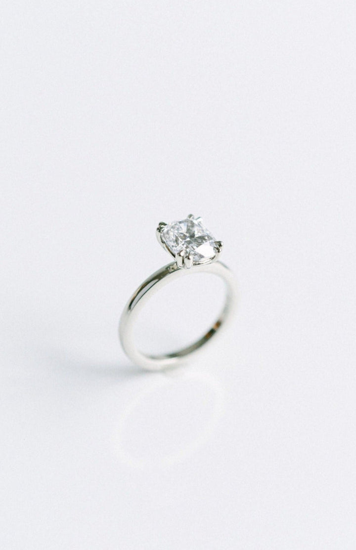 1.50 - 3.50 CT Elongated Cushion  Lab Grown Diamond Solitaire Engagement Ring