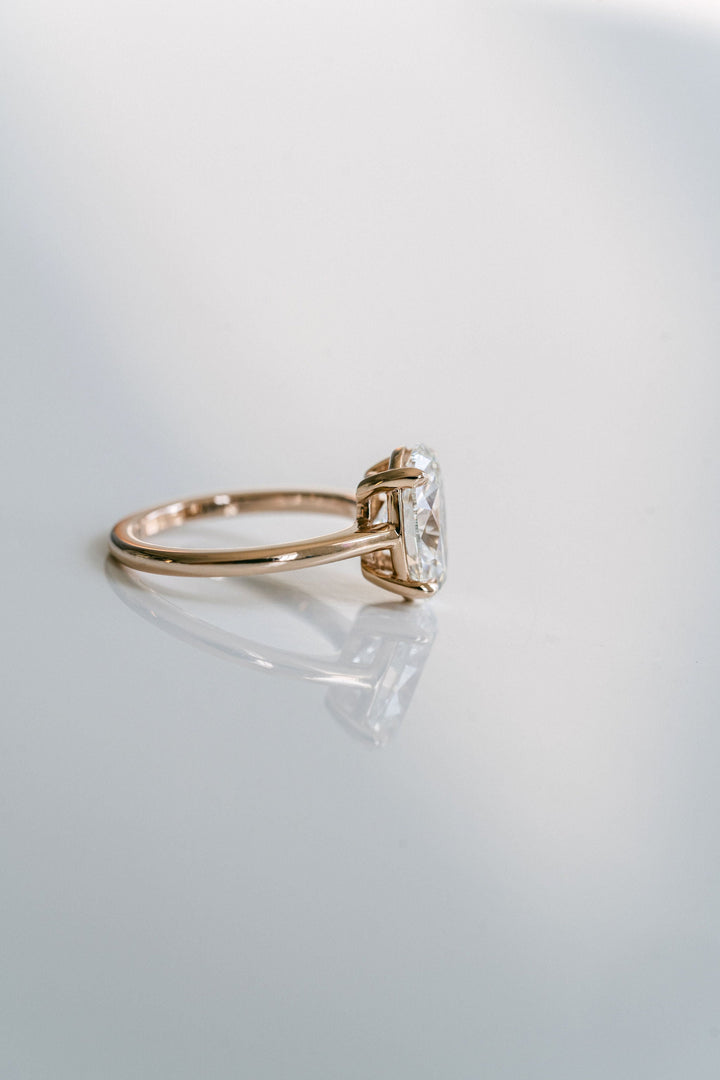 1.0 - 3.0 CT Oval  Lab Grown Diamond Solitaire Engagement Ring