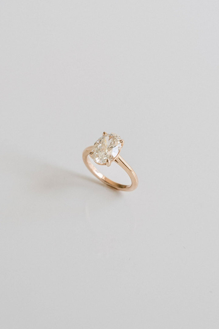 1.0 - 3.0 CT Oval  Lab Grown Diamond Solitaire Engagement Ring