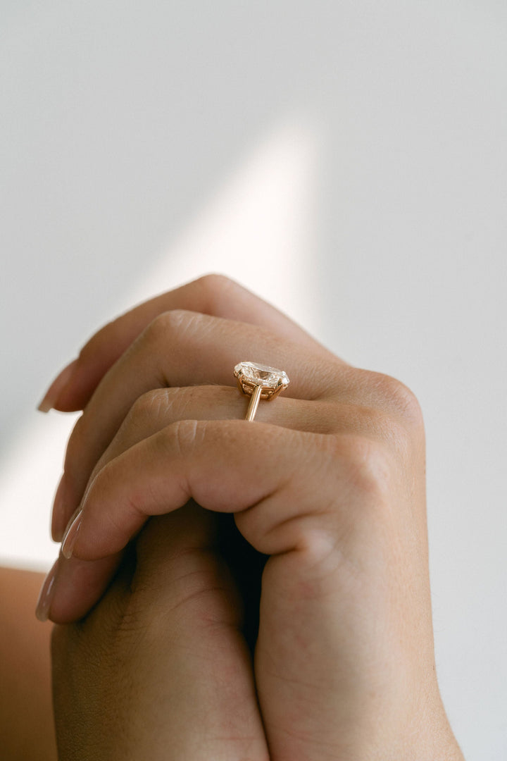 1.0 - 3.0 CT Oval  Lab Grown Diamond Solitaire Engagement Ring