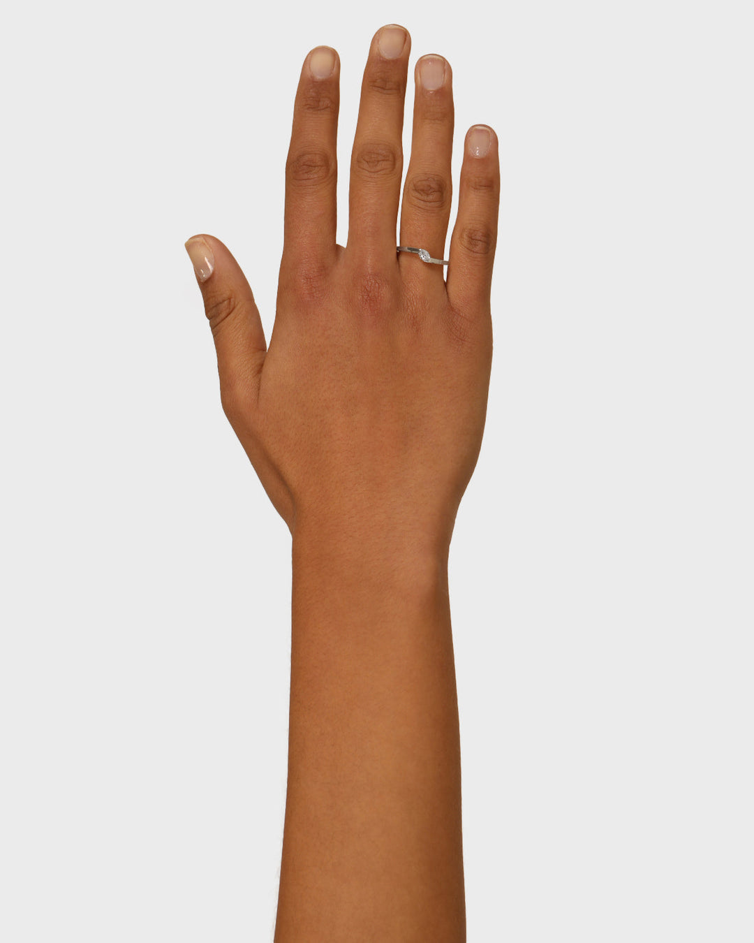 0.30 TCW Oval  Lab Grown Diamond Minimalist Ring