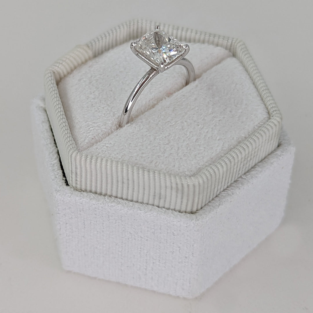 1.81 - 3.0 CT Cushion Diamond Solitaire Engagement Ring