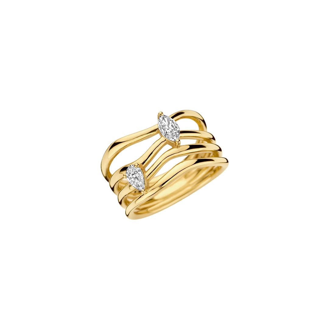 0.35TCW Marquise & Pear Cut Unique Engagement Ring For Her