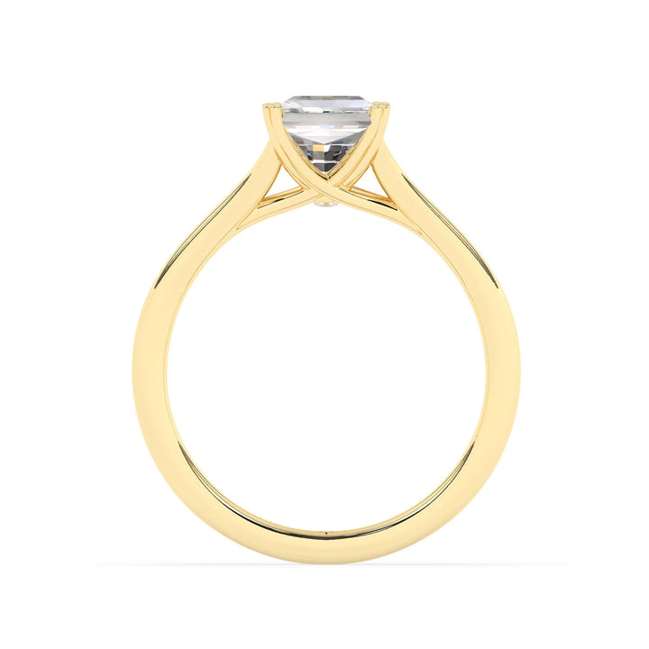 3.0CT Radiant Cut Solitaire Split Shank Setting Moissanite Engagement Ring