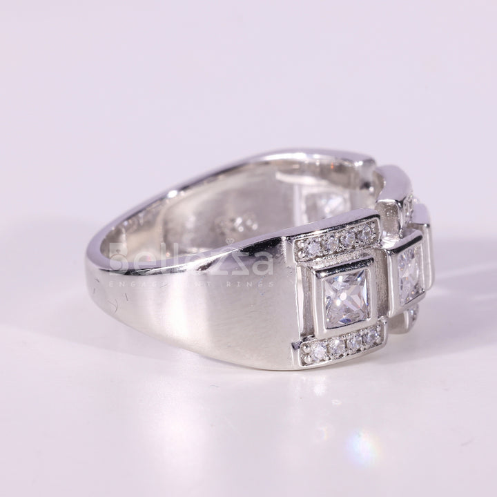 Princess Cut Diamond Unique Wedding Ring For Her