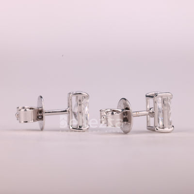 1.50CTW Radiant Cut Solitaire Moissanite Stud Earrings For Her