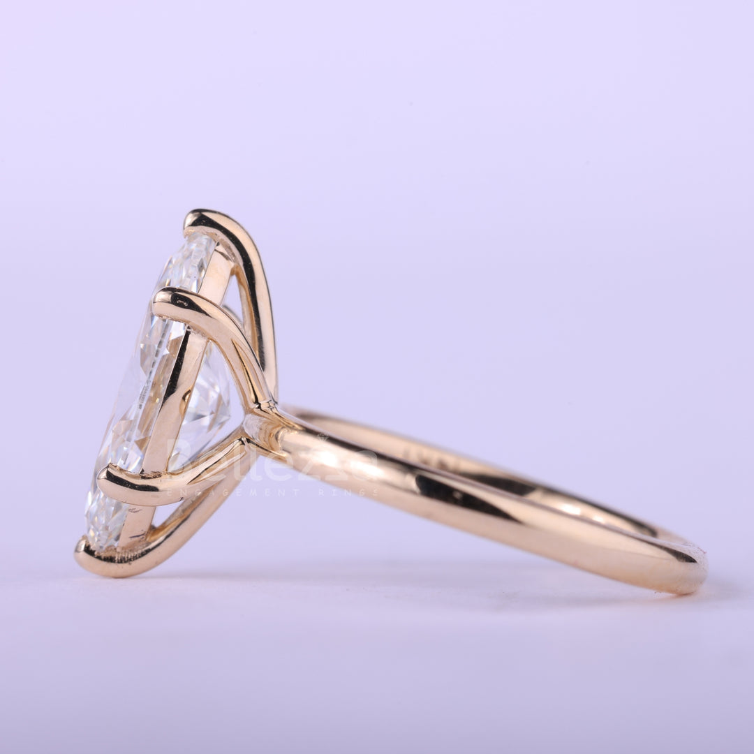 2.50CT Marquise Cut Diamond Solitaire Moissanite Engagement Ring