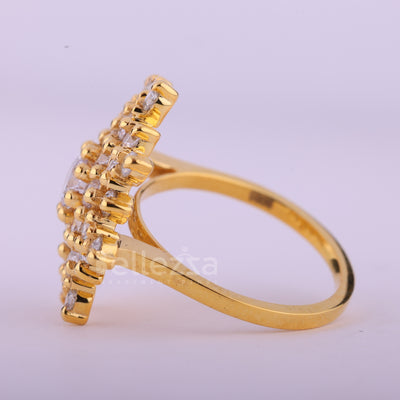 0.50CT Round Cut Cluster Diamond Moissanite Engagement Ring