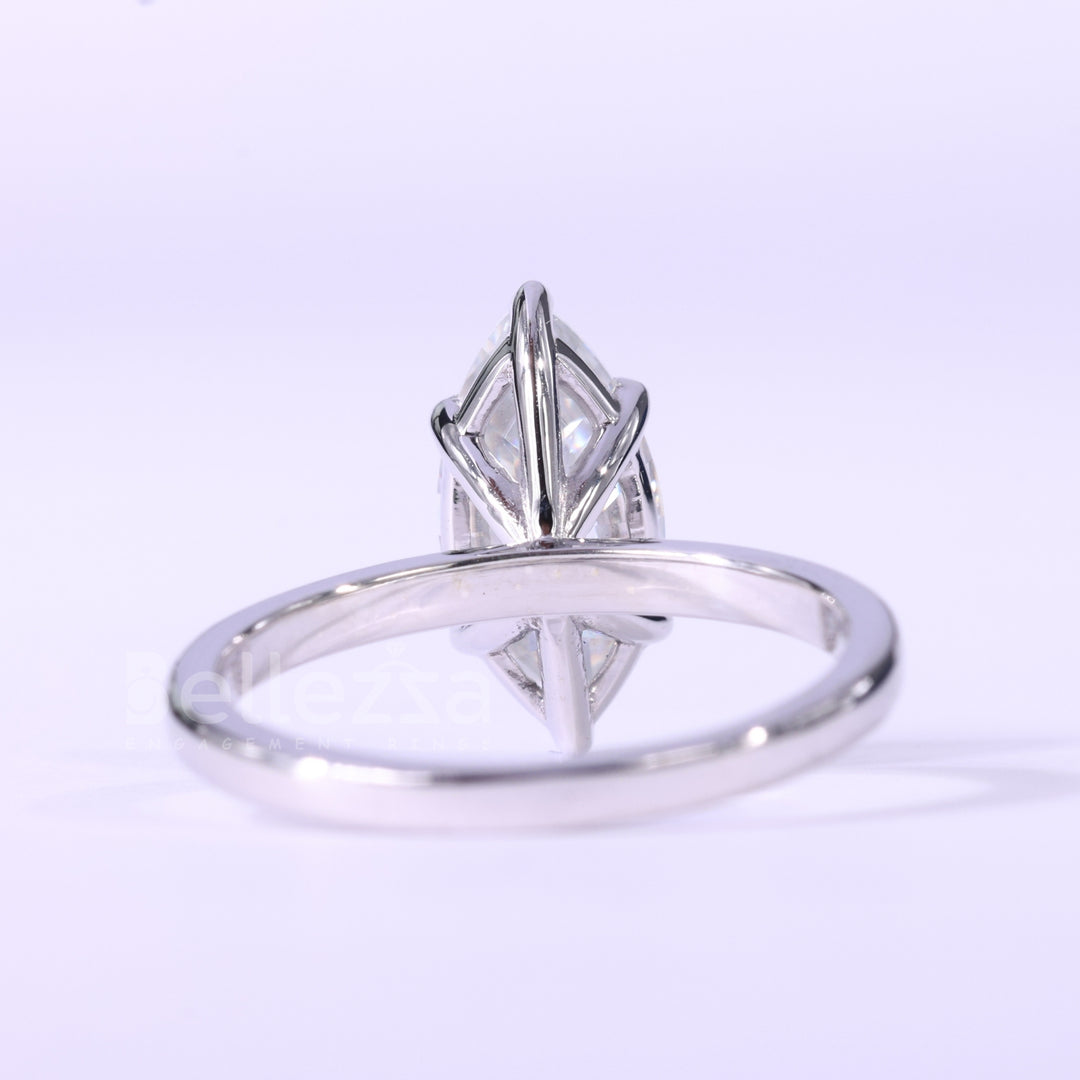 1.50CT Marquise Cut Solitaire Moissanite Engagement Ring