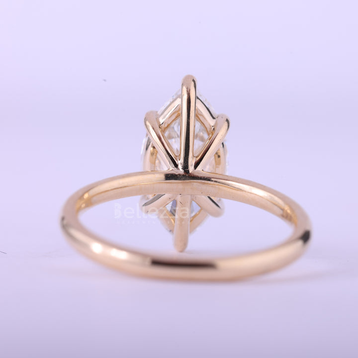 2.50CT Marquise Cut Diamond Solitaire Moissanite Engagement Ring