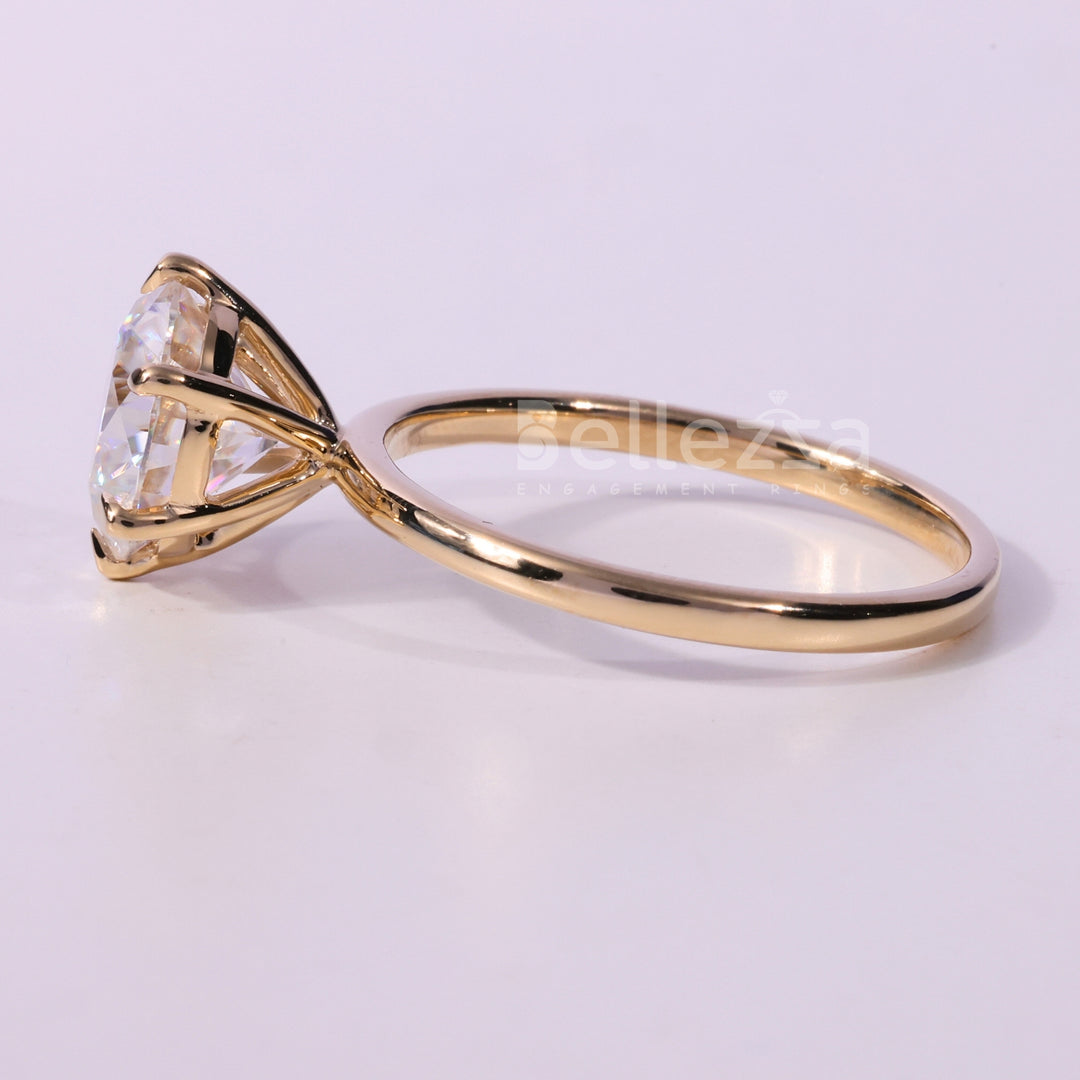 1.50CT Round Brilliant Cut Solitaire Moissanite Engagement Ring