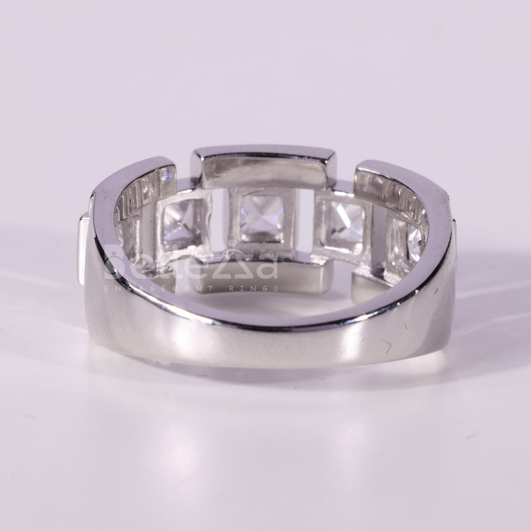 Princess Cut Diamond Unique Wedding Ring For Her