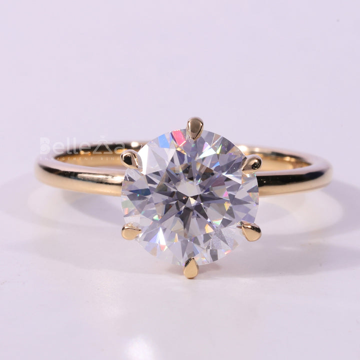 1.50CT Round Brilliant Cut Solitaire Moissanite Engagement Ring