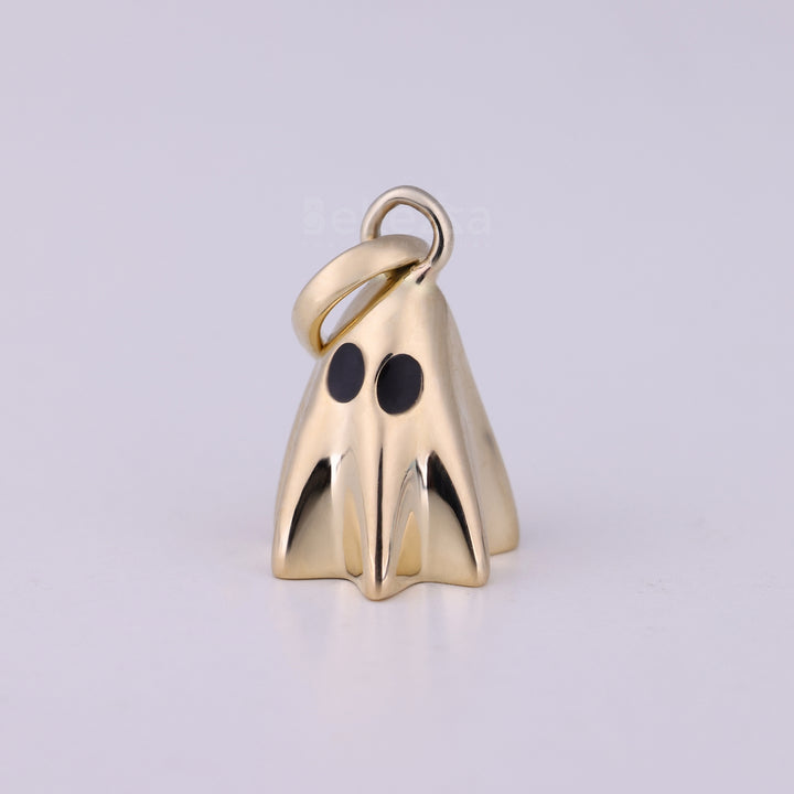 14K/18K Solid Gold Ghost Pendant Necklace For Her