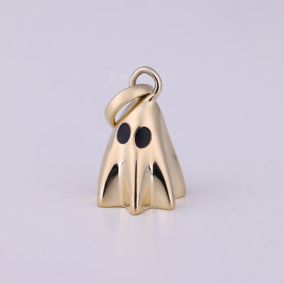 14K/18K Solid Gold Ghost Pendant Necklace For Her