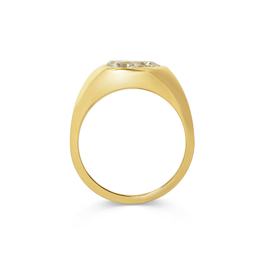 1.50CT Fancy Yellow East-West Pear Diamond Unique Solitaire Lab Grown Ring