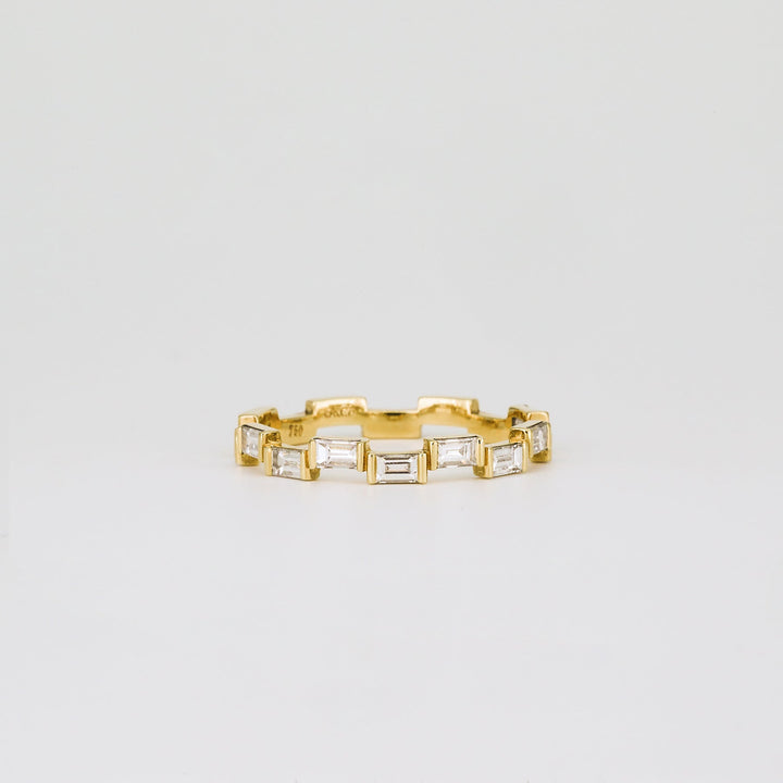 0.67 TCW Baguette Lab Grown Diamond Unique Wedding Band