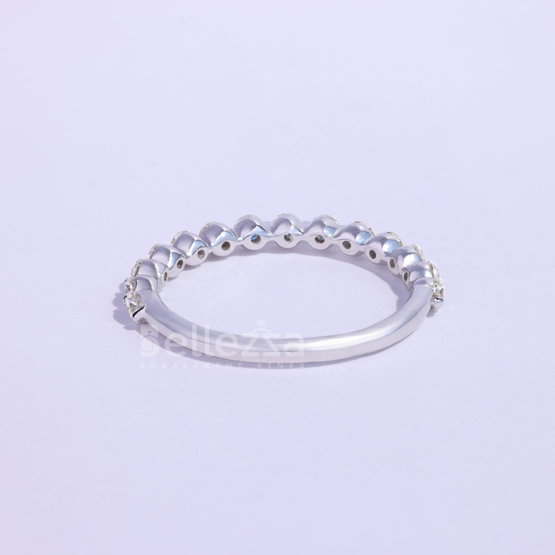 0.50TCW Round Brilliant Diamond Wedding Band - Ready to Ship