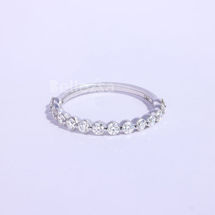 0.50TCW Round Brilliant Diamond Wedding Band - Ready to Ship