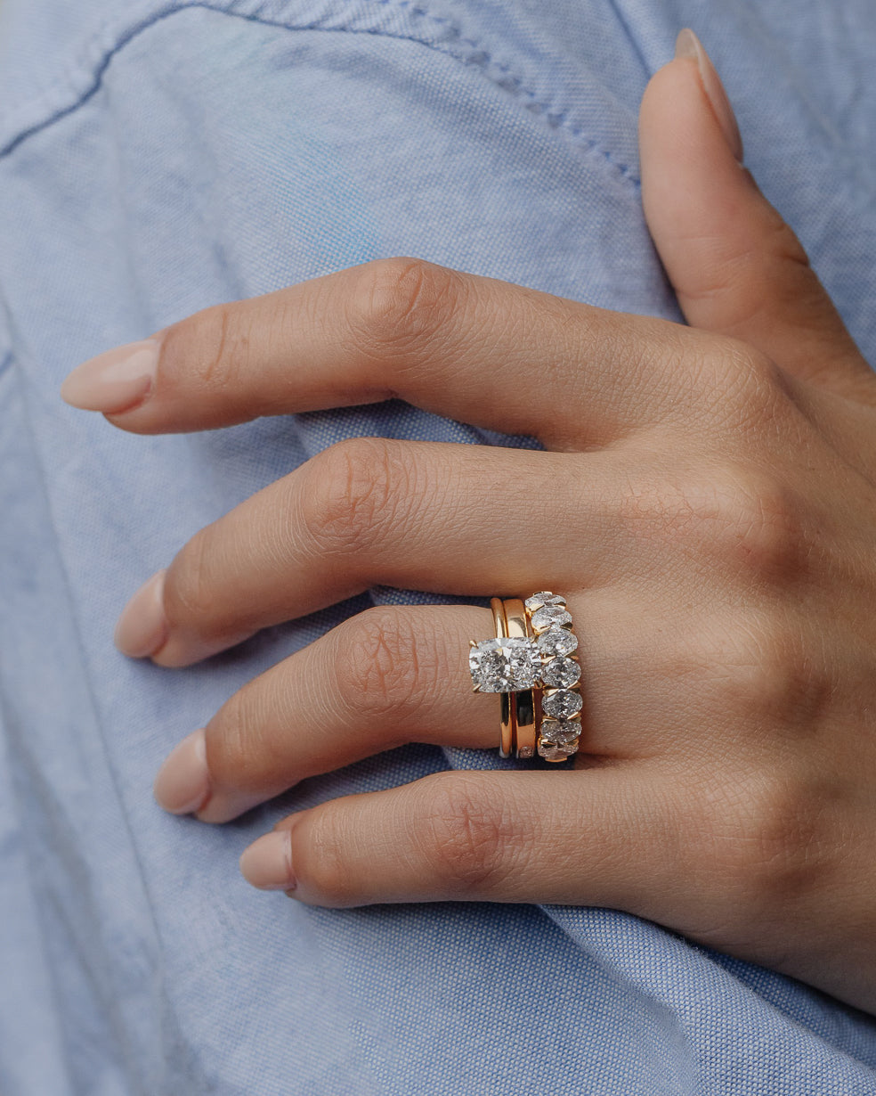 1.0 -3.0 CT cushion  Lab Grown Diamond Solitaire Engagement ring