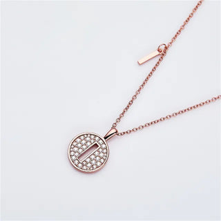 " I " Letter Moissanite Diamond Necklace for Women