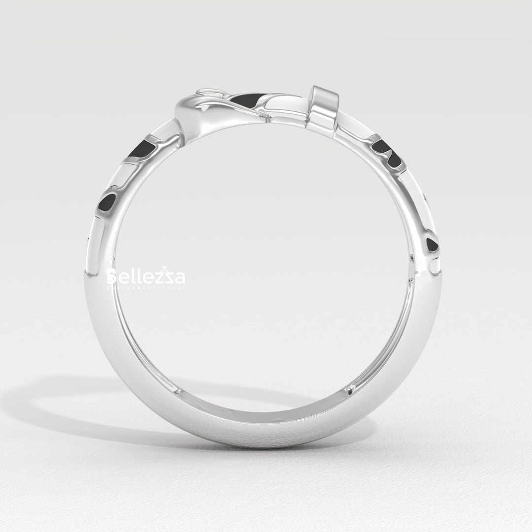 Plain Belt Design Unique Men's Ring For Him