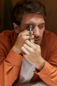 Our geologist checking the diamonds before it set on your jewelry