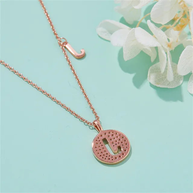 " J " Letter Moissanite Diamond Necklace for Her