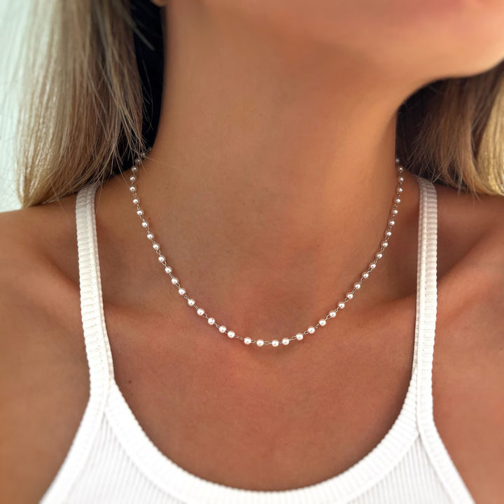Freshwater Pearl Chain Necklace For Her -June Birthstone