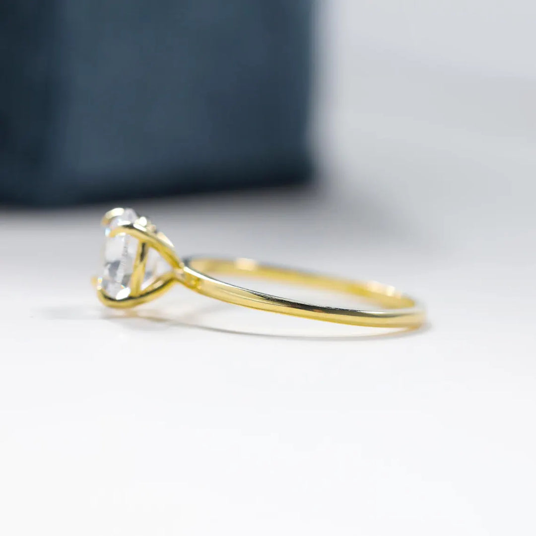 2.0CT Round Brilliant Cut Solitaire Diamond Moissanite Engagement Ring