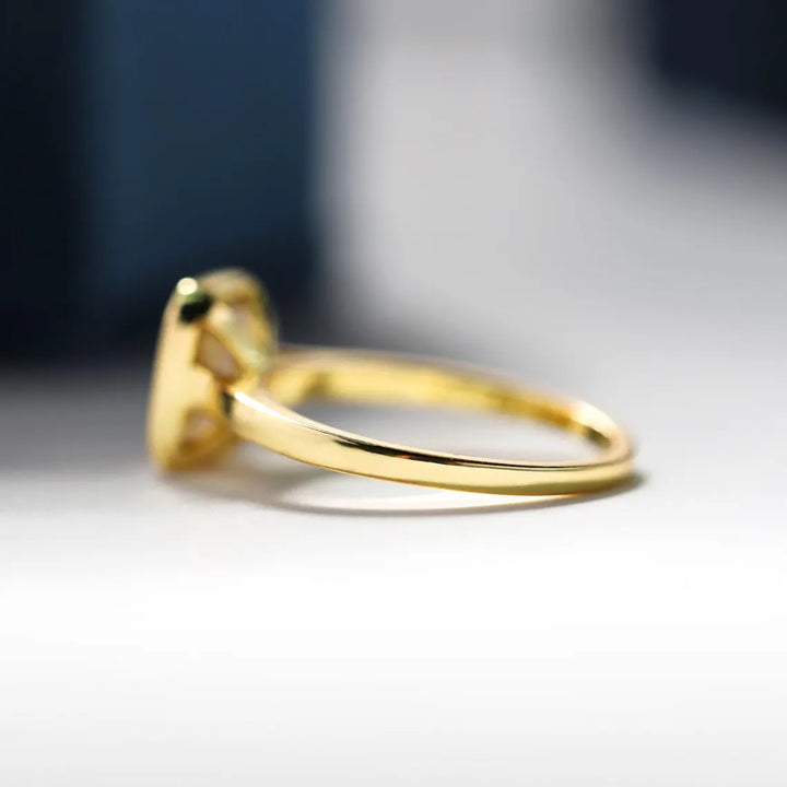 1.0CT Emerald Cut Daimond Solitaire Moissanite Engagement Ring