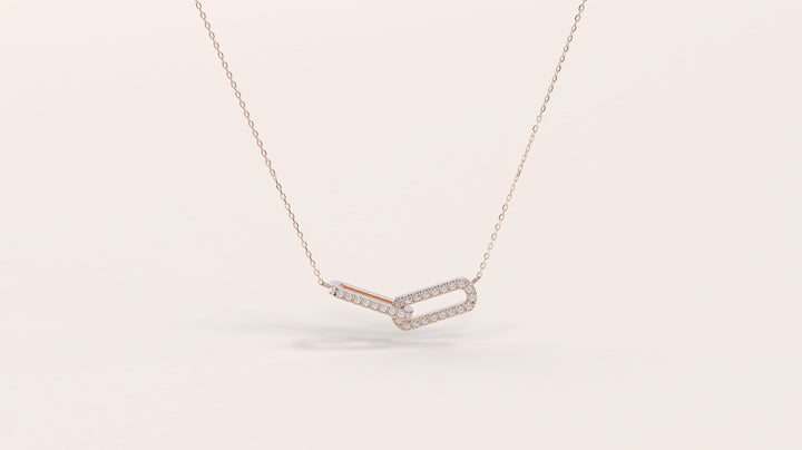 Infinity Interlinked Moissanite Diamond Circle Necklace for Women