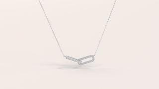 Infinity Interlinked Moissanite Diamond Circle Necklace for Women