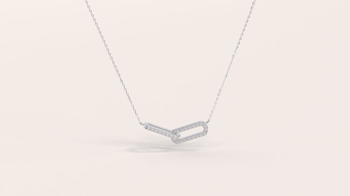 Infinity Interlinked Moissanite Diamond Circle Necklace for Women