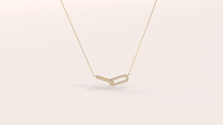 Infinity Interlinked Moissanite Diamond Circle Necklace for Women