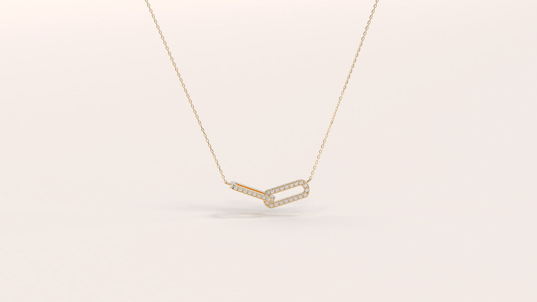 Infinity Interlinked Moissanite Diamond Circle Necklace for Women