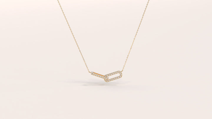 Infinity Interlinked Moissanite Diamond Circle Necklace for Women