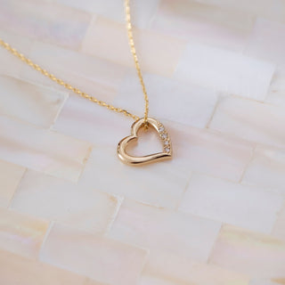 0.5TCW Heart Moissanite Diamond Necklace for Women