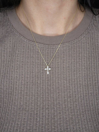 0.38TCW Cross Moissanite Diamond Necklace for Women