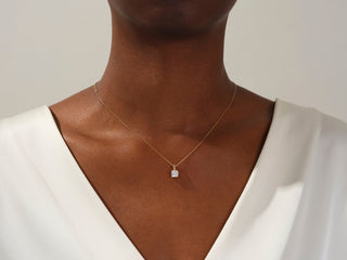 Cushion Cut Moissanite Diamond Pendant Necklaces