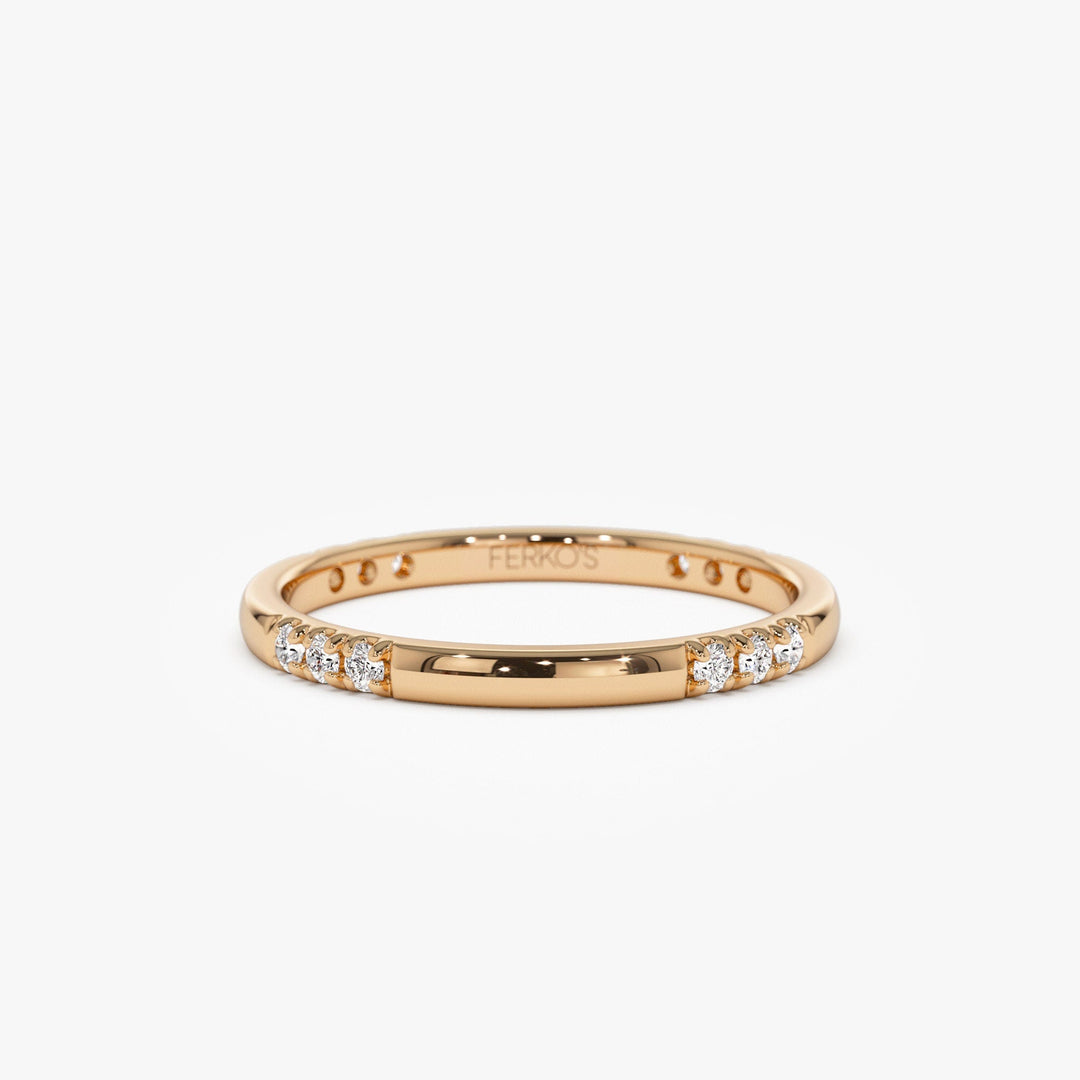 Round Cut Eternity Diamond Wedding Ring Gift for Women