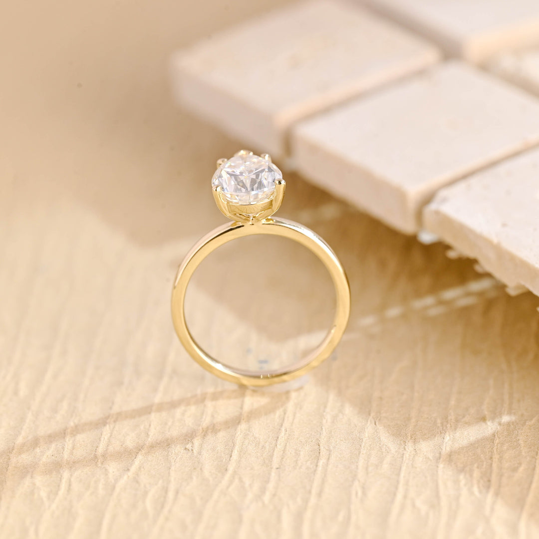 1.50 CT Pear Diamond Solitaire Moissanite Engagement Ring