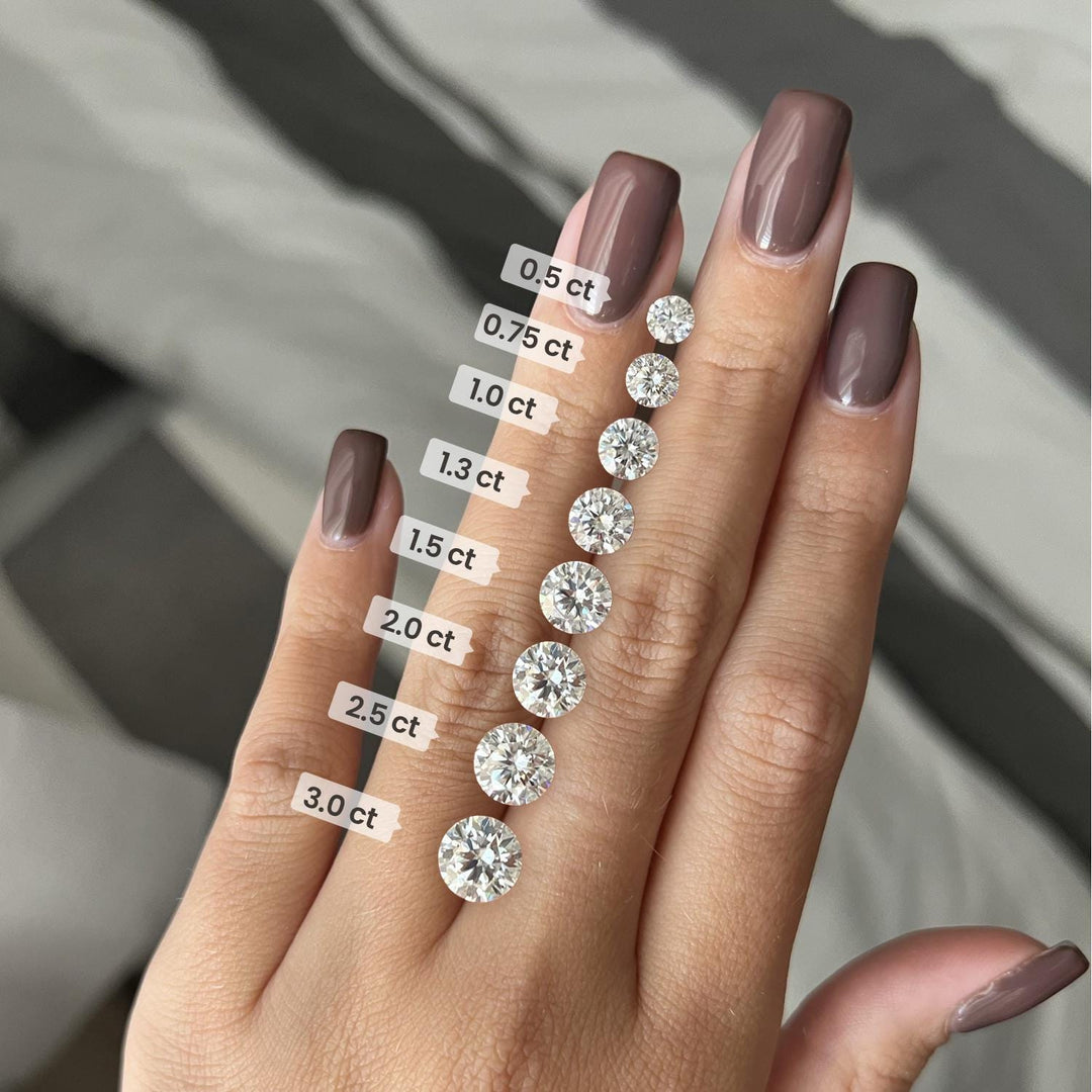 1.0CT Round Cut Moissanite Diamond Twig Engagement Ring