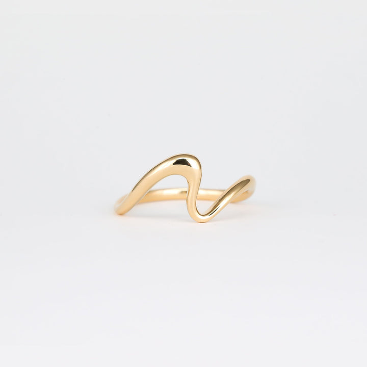 Plain Curved Unique Wedding Band