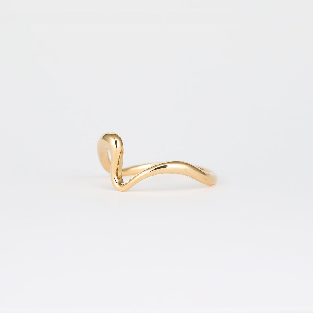 Plain Curved Unique Wedding Band