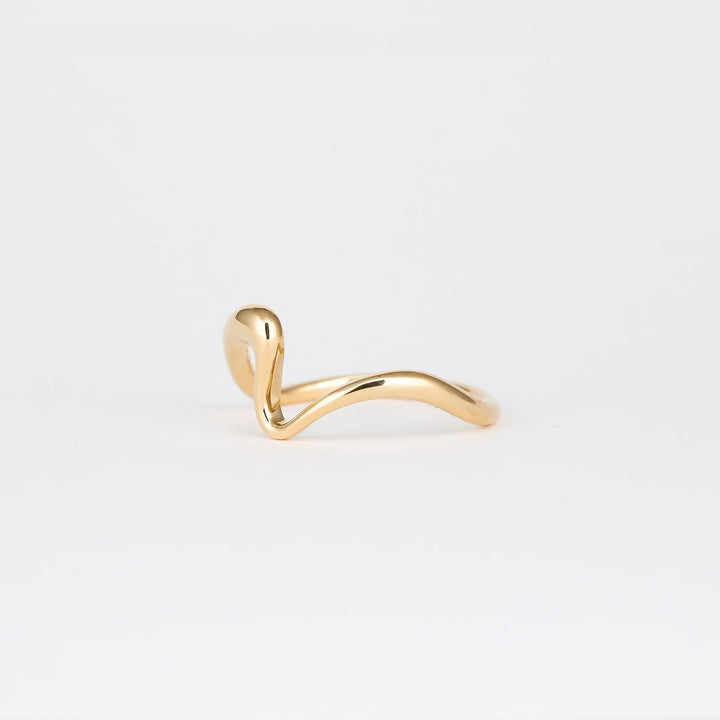 Plain Curved Unique Wedding Band