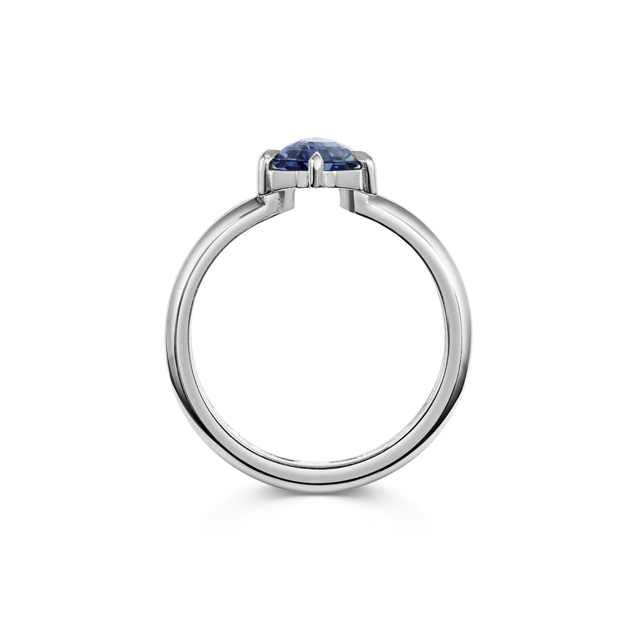 1.50CT Geometric Cut Sapphire Pear Diamond Unique Lab Grown Engagement Ring