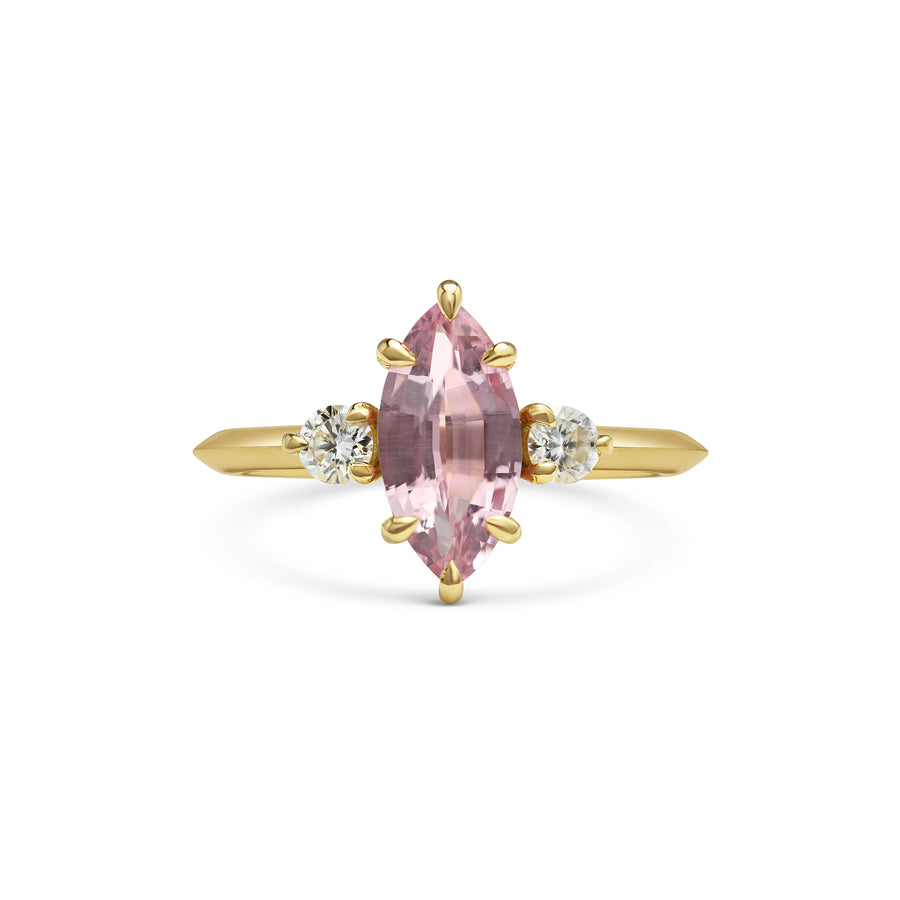 1.50CT Fancy Pink Marquise Diamond Three Stone Lab Grown Engagement Ring