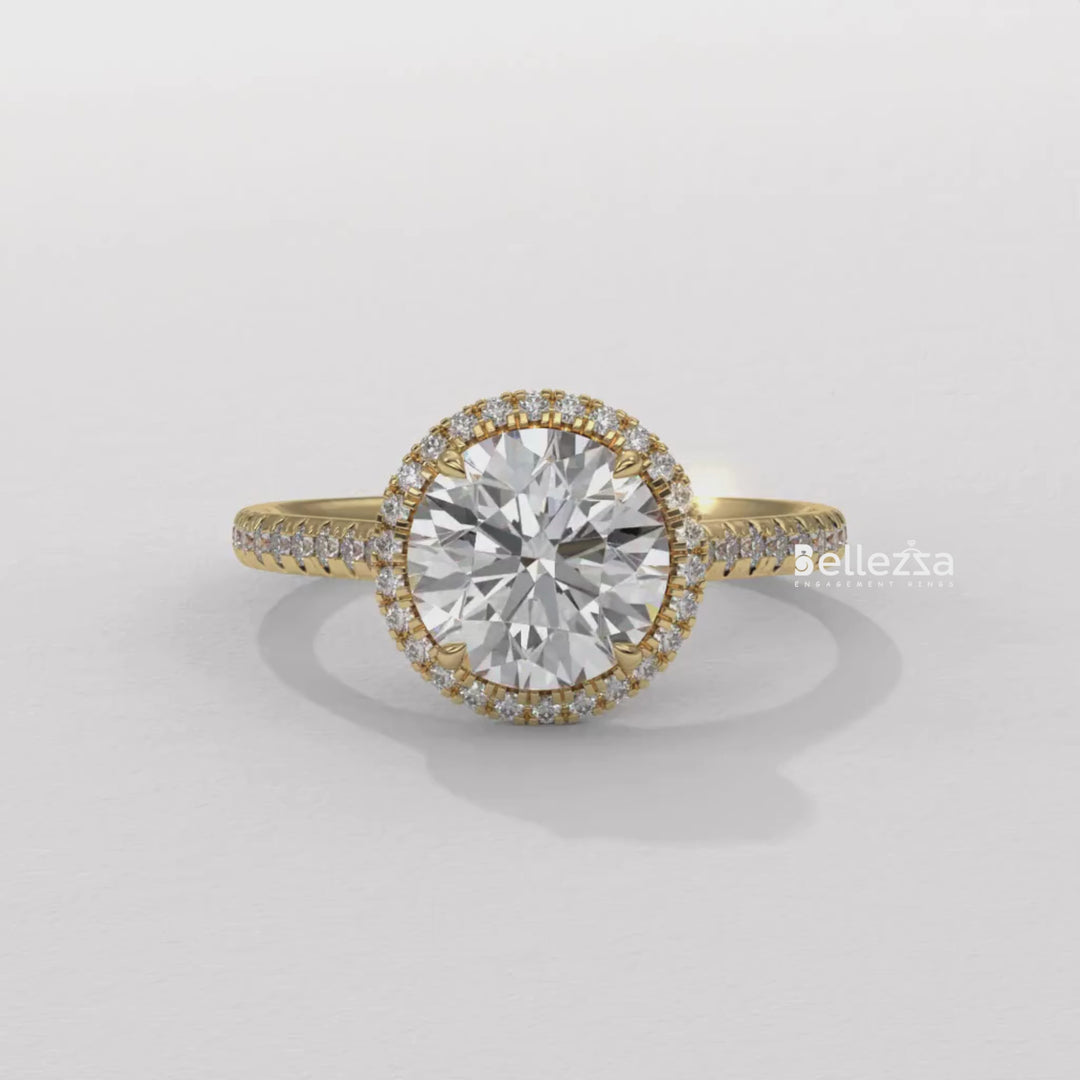 round brilliant diamond ring