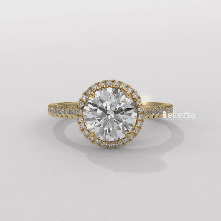 round brilliant diamond ring